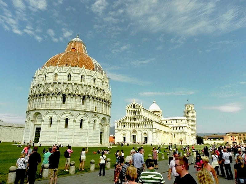 Piazza del Miracoli (Field of Miracles) Pisa Destination of Livorno Cruise Port Photo of Piazza del Miracoli (Field of Miracles) in Pisa, Tuscany, Italy